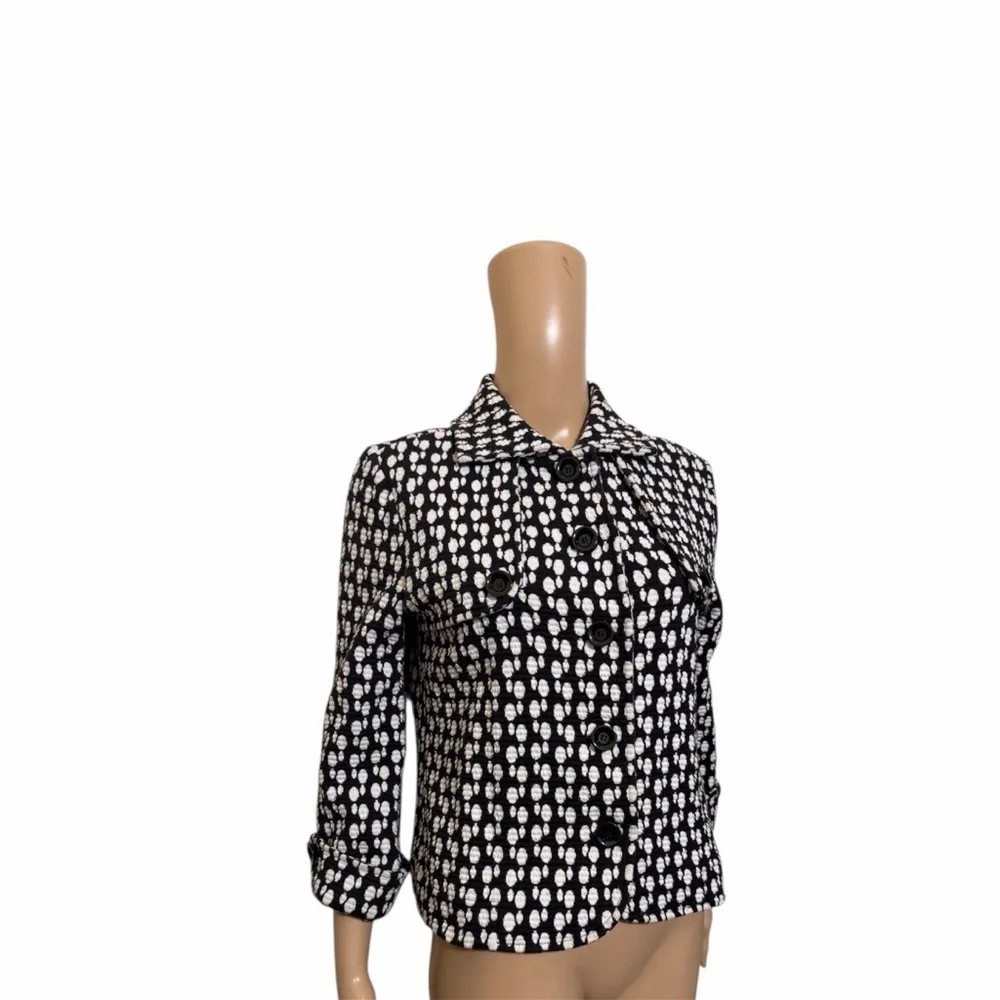 Charter Club Black and White Button Down jacket - Picture 4 of 7